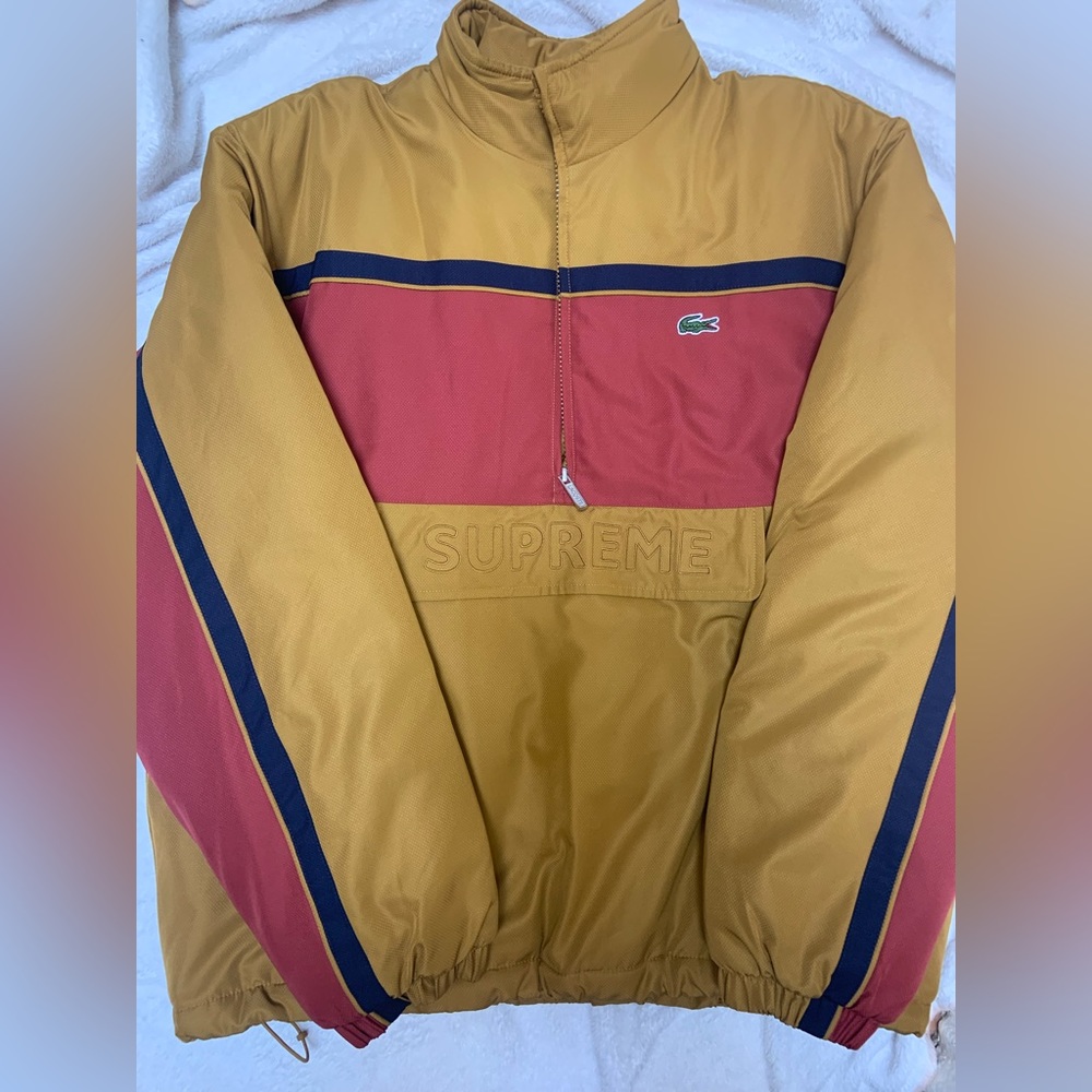 Supreme
x Lacoste padded half-zip jacket Fall/Winter 2019
New w/out tag. Size M